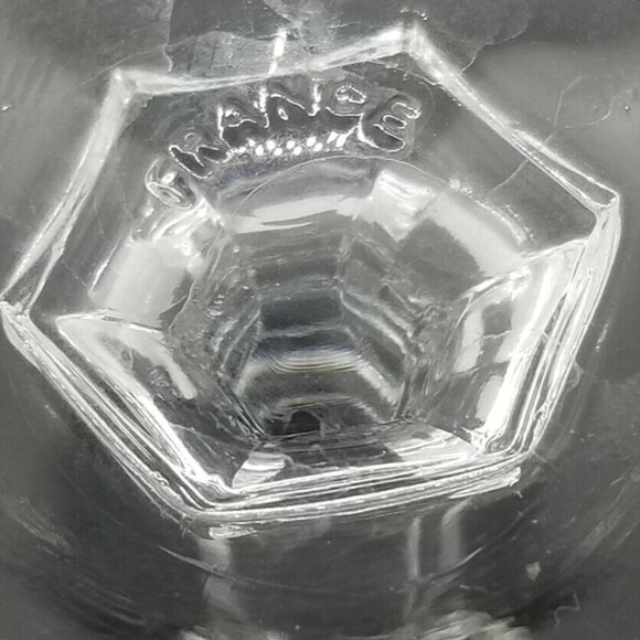 Gothic CRISTAL D'ARQUES-DURAND France Wine Water Goblet Ruby Clear Set of 6 - Picture 7 of 7